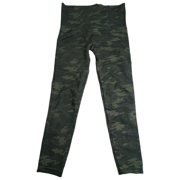 Spanx Womens High Rise Green Gamo Look At Me Now Seamless Leggings Medium - Picture 2 of 7